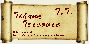 Tihana Trišović vizit kartica